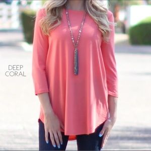 New DKNY Coral Blouse